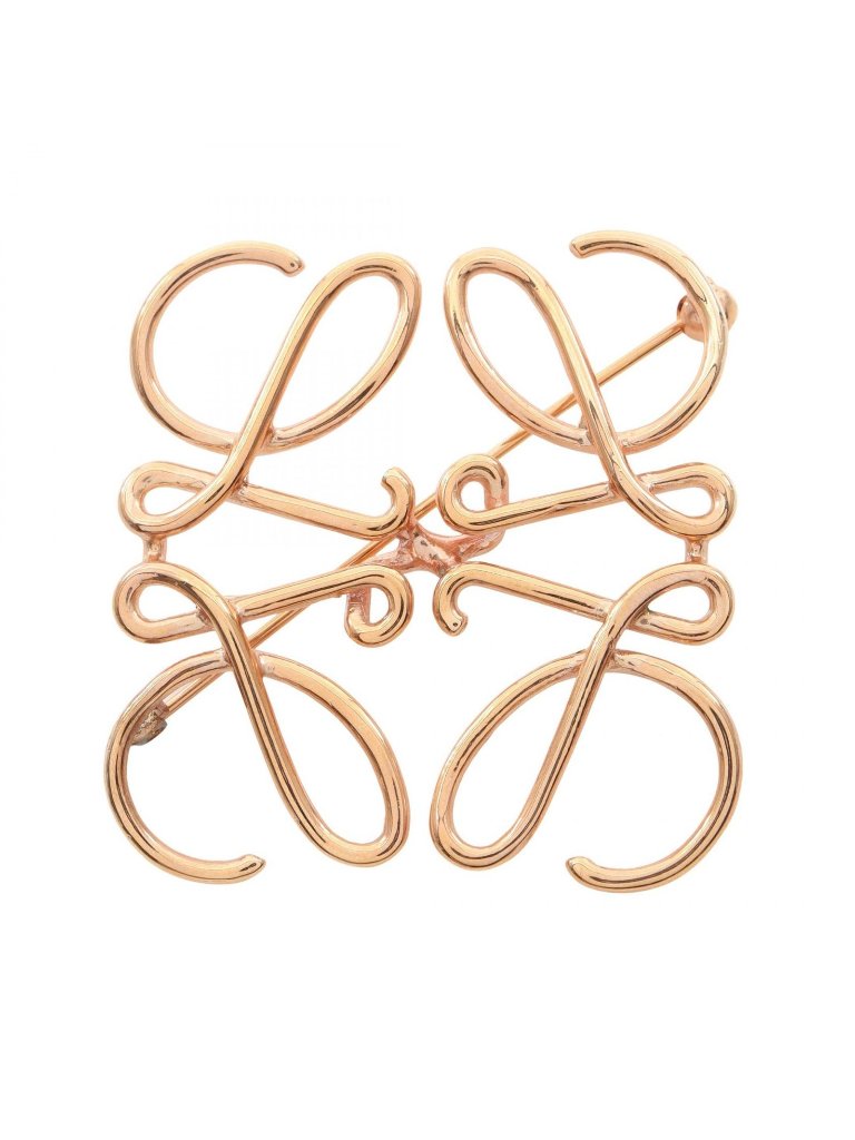 Loewe Brooch Anagram Gold 590$